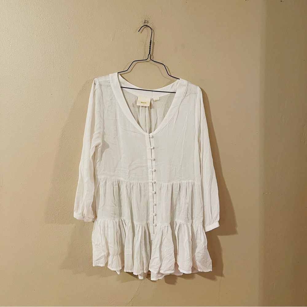 Maeve White Lightweight Tunic